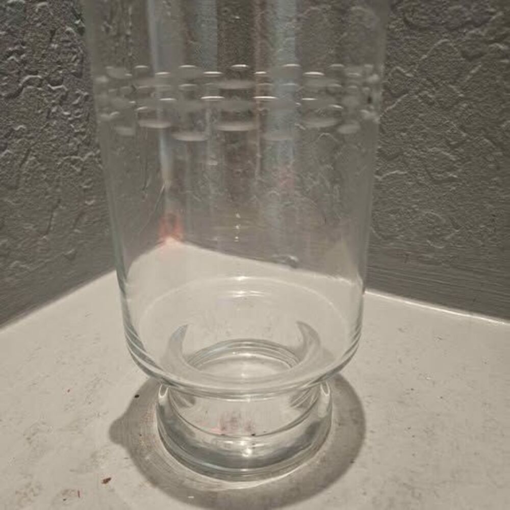 Vintage Mid Century Modern Princess House Etched Footed Martini Pitcher